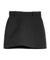 Gucci Solid Color Flared Umbrella Skirt In Black