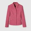 Gucci Gg Cotton Bouclé Jacket In Pink