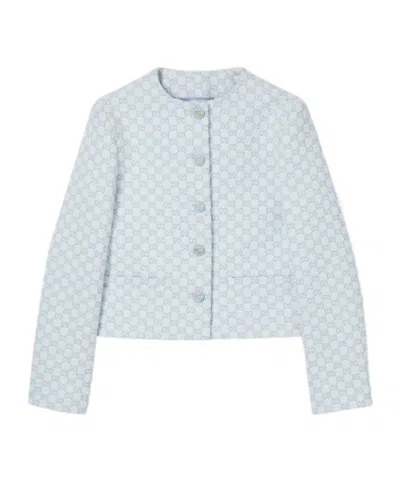 Gucci Gg Cotton Bouclé Jacket In White