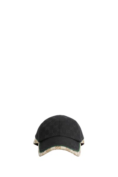 Gucci Gg Cotton Canvas Baseball Hat In Black