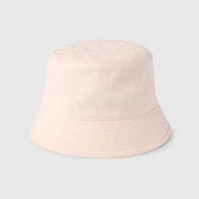 Gucci Gg Cotton Canvas Bucket Hat In Pink