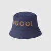 Gucci Gg Cotton Canvas Jacquard Bucket Hat