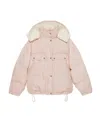 Gucci Puffer-jacke Aus Gg Baumwollcanvas In Pink