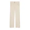 Gucci Gg Cotton Canvas Trouser In White