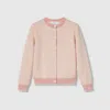 Gucci Gg Cotton Cardigan In Pink