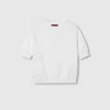 Gucci Gg Cotton Crewneck Top In White