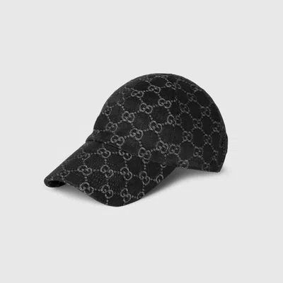 Gucci Gg Cotton Denim Baseball Hat In Orange