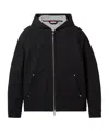 Gucci Gg Cotton Denim Jacquard Zip Jacket In Black