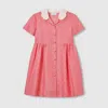 Gucci Gg Cotton Jacquard Dress In Pink