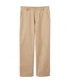 Gucci Embroidered-logo Straight Trousers
