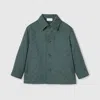 Gucci Gg Cotton Jacket In Green