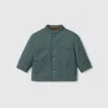 Gucci Gg Cotton Jacket In Gray