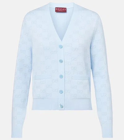 GUCCI GG COTTON JACQUARD CARDIGAN