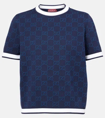 Gucci Gg Cotton Jacquard Top
