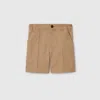 Gucci Gg Cotton Pants With Web In Brown