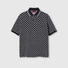 Gucci Gg Cotton Jacquard Polo Shirt