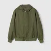 Gucci Gg Cotton Ripstop Hooded Jacket In Green