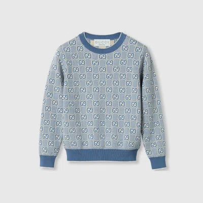 Gucci Kids' Gg Cotton Sweater In White