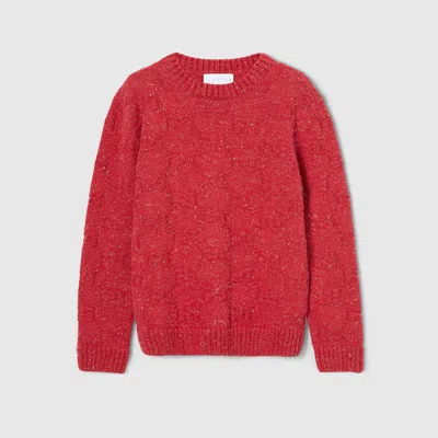 Gucci Kids' Gg Cotton Sweater In Red