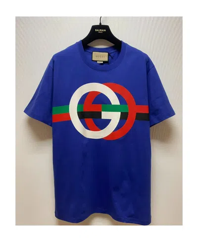 Gucci Gg Cotton T-shirt In Blue