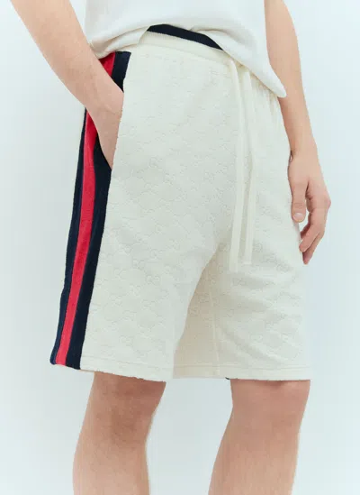 Gucci Gg Cotton Terry Cloth Shorts In Black