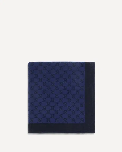 Gucci Gg Cotton Terry Towel In Blue