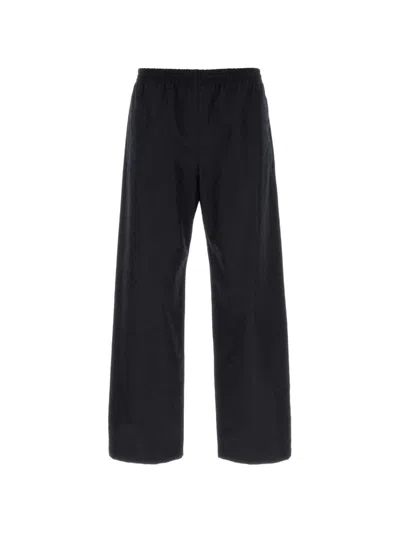 Gucci Gg Cotton Trousers In Blue