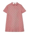 Gucci Gg Cotton Twill Dress In Pink