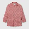Gucci Gg Cotton Twill Jacket In Red