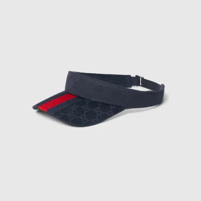 Gucci Gg Cotton Visor With Web