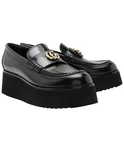 Pre-owned Gucci Gg Creeper Leather Loafer (authentic Pre-loved)