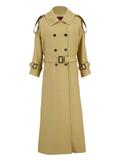 Gucci Gg Crepe Trenchcoat