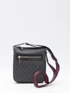 Gucci Web Stripe Gg Canvas Crossbody Bag In Black