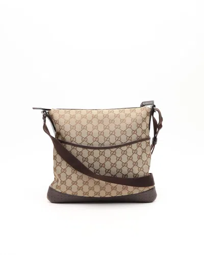 Gucci Gg Crossbody Bag In Brown