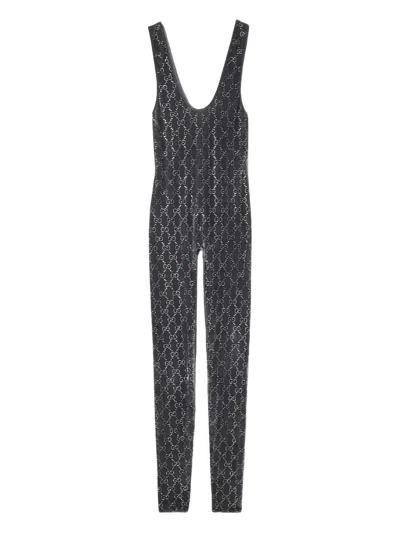 GUCCI GUCCI GG CRYSTAL CHENILLE JUMPSUIT