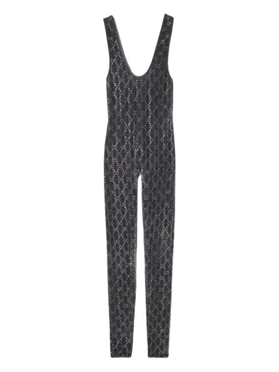 GUCCI GUCCI GG CRYSTAL CHENILLE JUMPSUIT