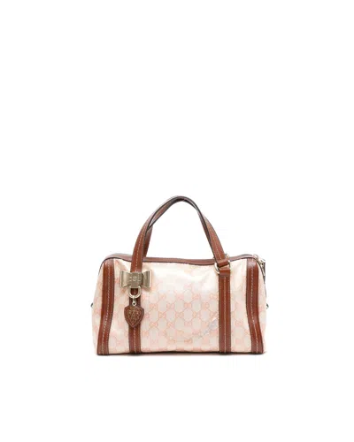 Gucci Gg Crystal Duchessa Boston Bag In Pink