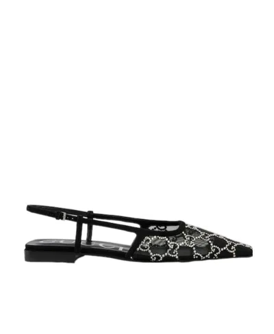 GUCCI GUCCI GG SLINGBACK BALLET FLATS