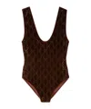 Gucci Crystal Embroidered Bodysuit Scoop Neckline In Multi
