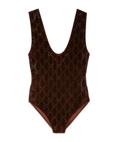 GUCCI GUCCI GG EMBELLISHED BODYSUIT