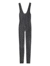 Gucci Crystal Chenille Sleeveless Jumpsuit Pattern In Gray