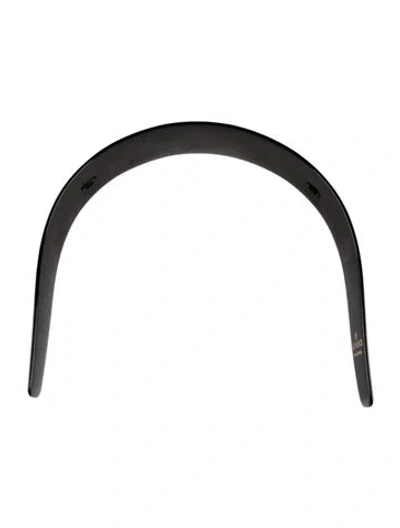 Pre-owned Gucci Gg Crystal Headband In Black