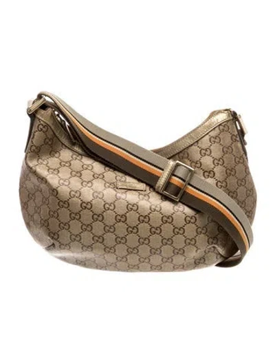 Pre-owned Gucci Gg Crystal Sherry Line Hobo