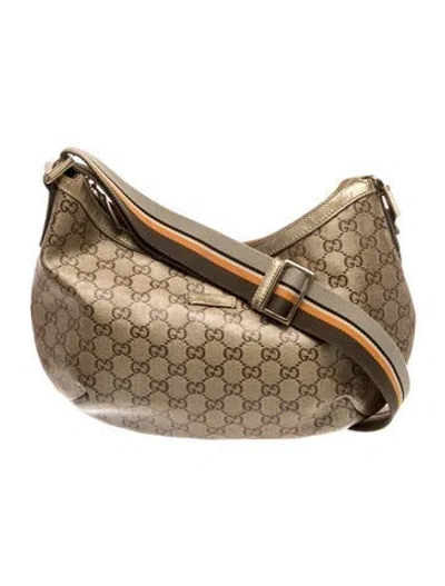 Pre-owned Gucci Gg Crystal Sherry Line Hobo