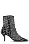 GUCCI GUCCI GG CRYSTALS-EMBELLISHED POINTED-TOE ANKLE BOOTS