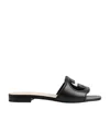 Gucci Incrocio Gg Sandals In Black