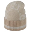 Gucci Embroidered Cashmere Blend Beanie Hat In Neutral