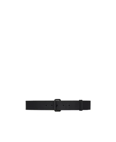 Gucci Gg Debossed Belt In Black