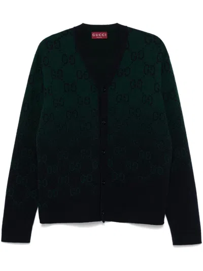 GUCCI GG DEGRADÉ-JACQUARD CARDIGAN