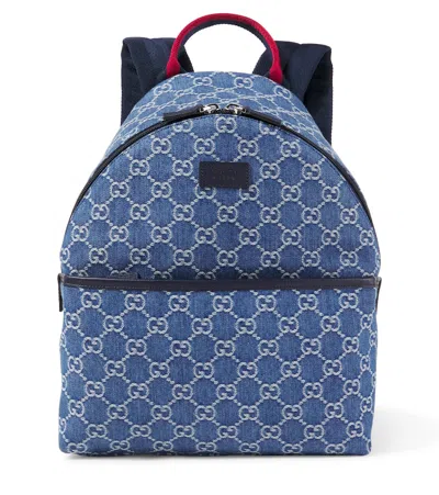 Gucci Kids' Gg Denim Backpack